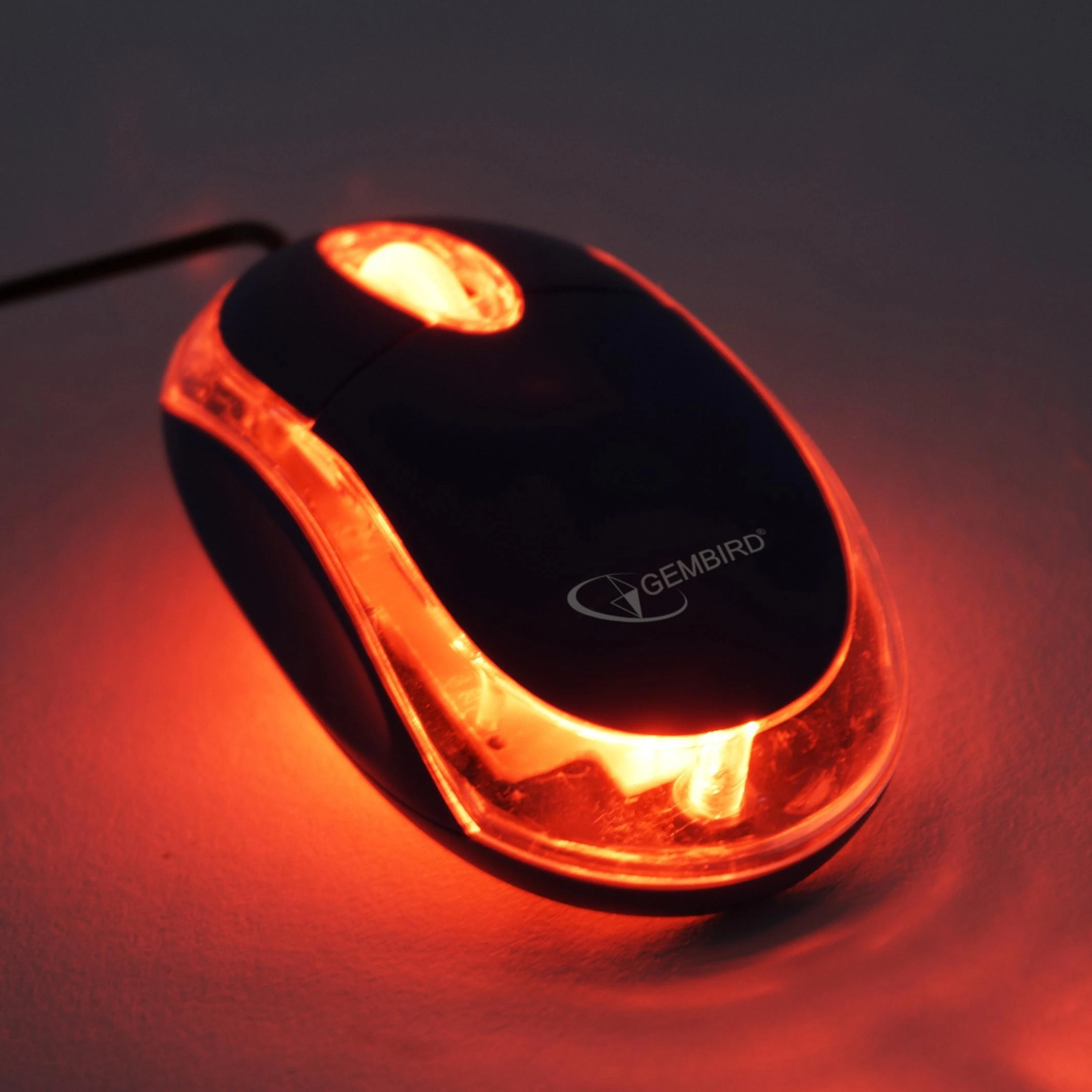 Gembird | MUS-U-01 | Optinė USB pelė | su laidu | Juodas