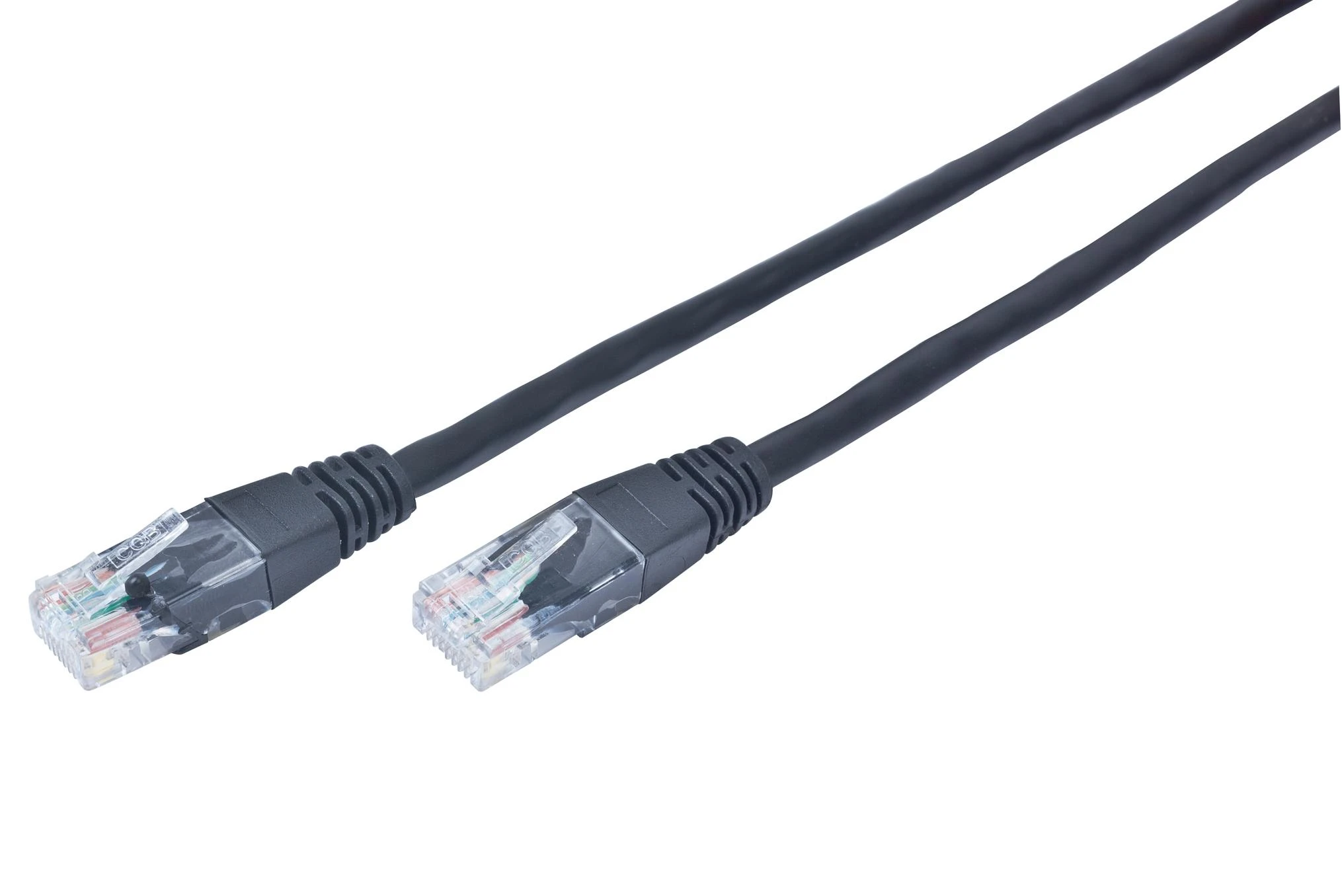 Gembird Cablexpert | Komutacinis laidas Cat.5e UTP 0.25m | Juodas RJ-45 | RJ-45