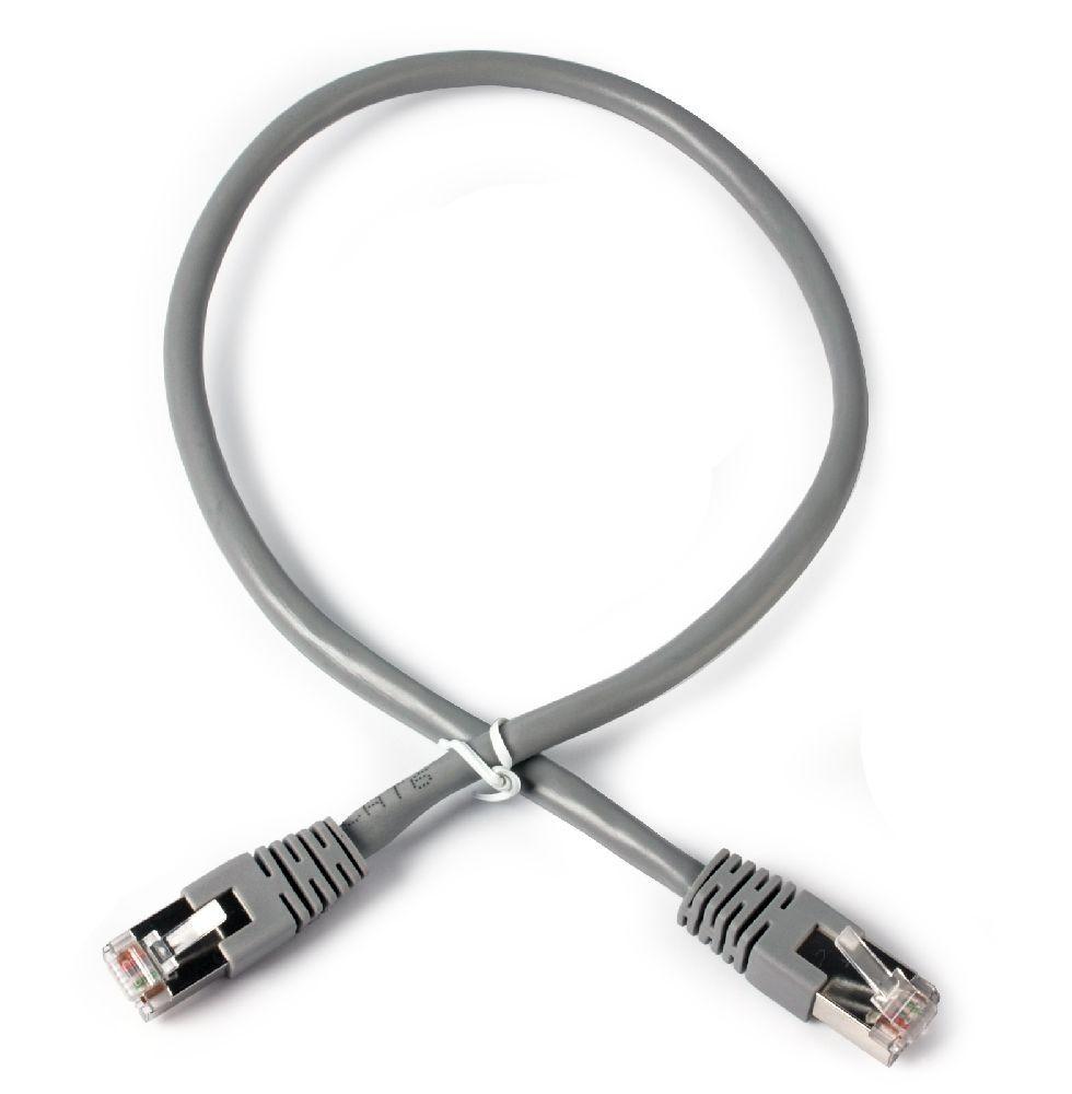 Gembird RJ45 - RJ45 S/FTP kat6A 0.5.0m pilka
