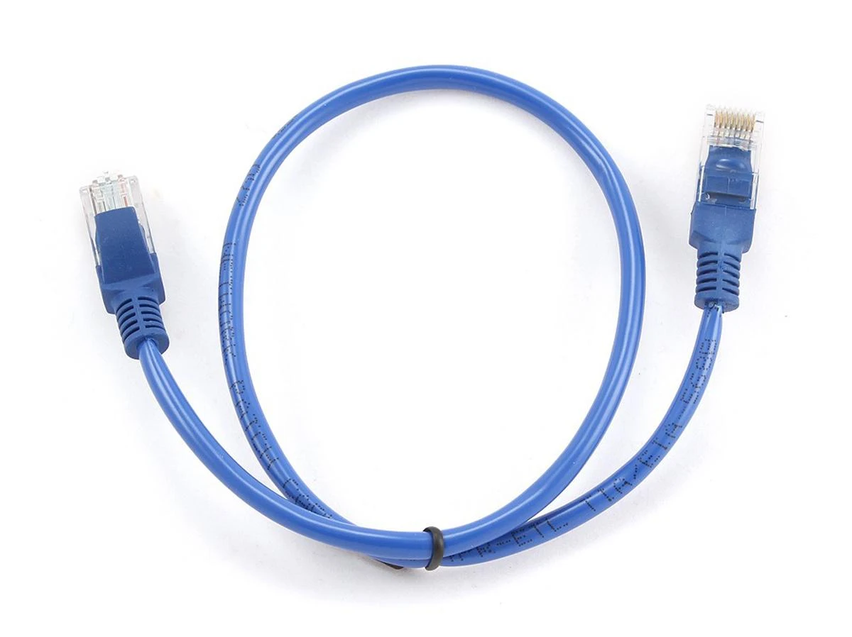 Gembird Cablexpert | PP12-0.5M/B | Mėlyna RJ-45 | RJ-45