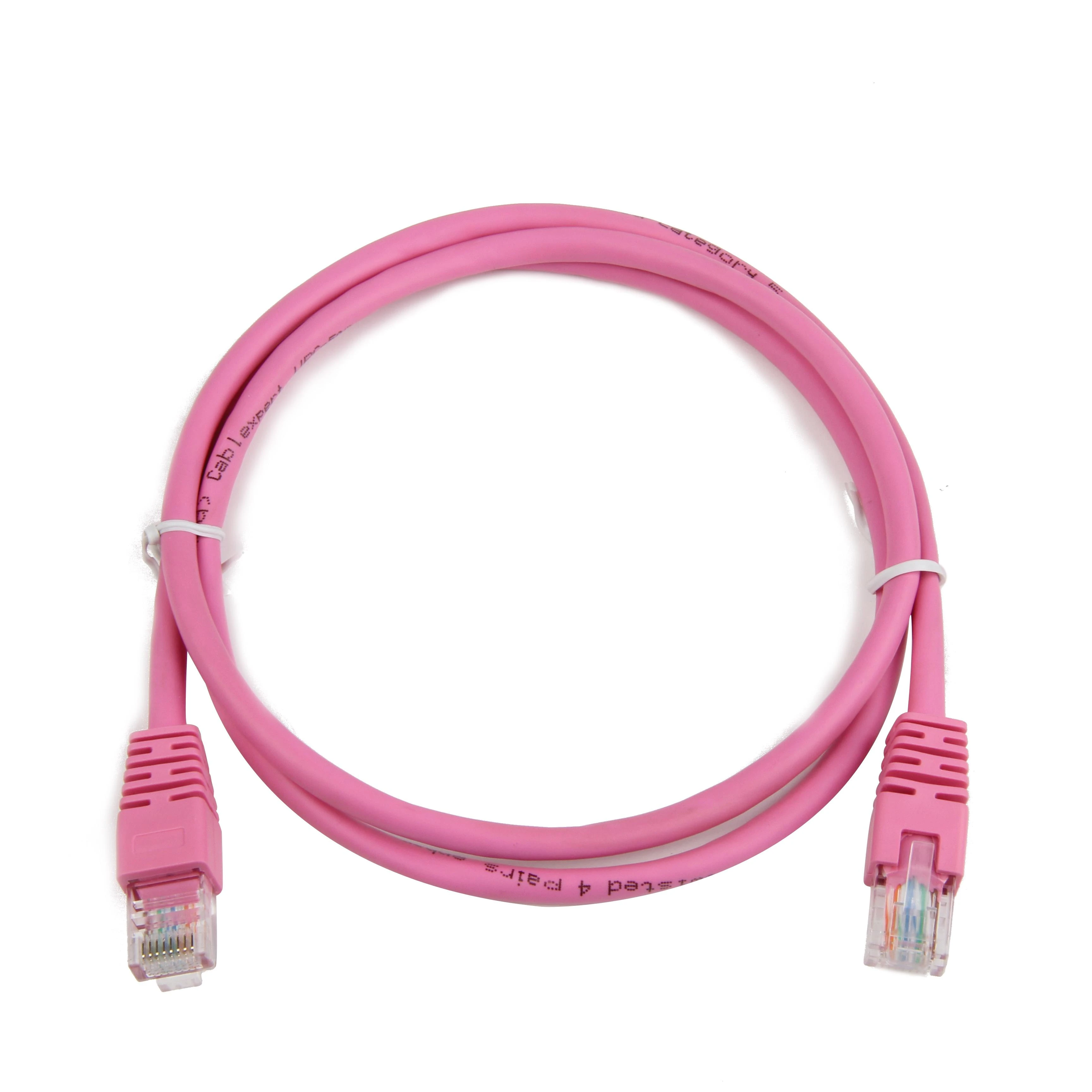 GEMBIRD PP12-2M/RO Gembird patchcord RJ45, cat.5e, UTP, 2m, rožinė