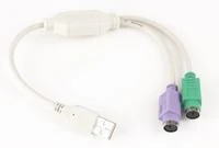 USB į 2x PS/2 adapteris su spalvotomis jungtimis
