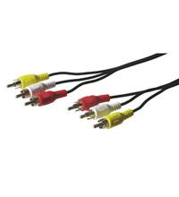 Goobay Composite audio/video connector cable; 3x RCA 50380 1.5 m