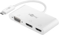 Goobay | USB-C kelių prievadų adapteris HDMI + VGA + PD 100 W | 52418