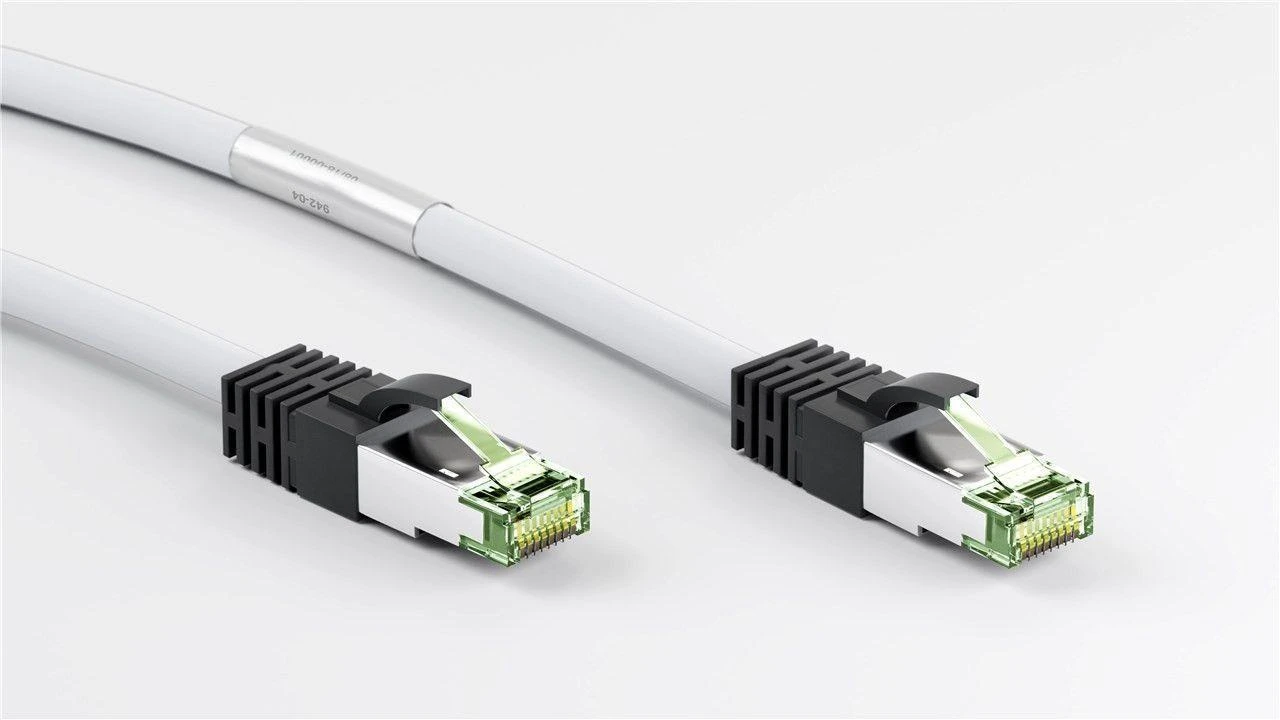 Goobay Goobay CAT 8.1 pleistras kabelis, S / FTP (PiMF), baltas, 15 m - LSZH be halogenų, varinis AWG 24 (55130)