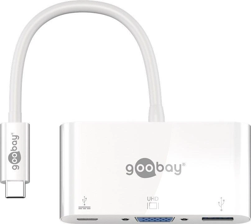 Goobay USB-C daugiafunkcis adapteris su VGA ir USB 3.0
