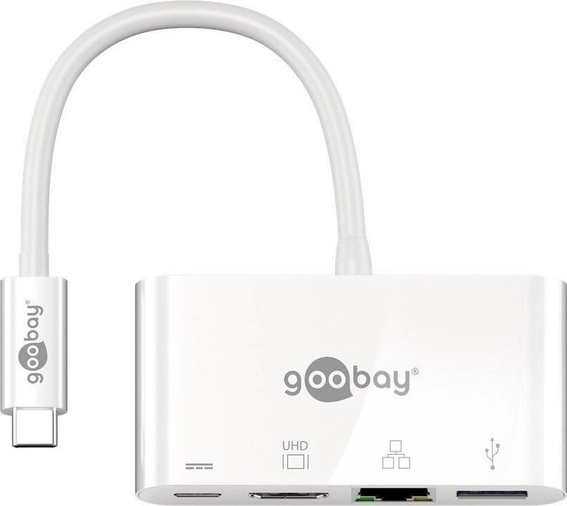 Goobay USB-C daugiafunkcis adapteris su laidu