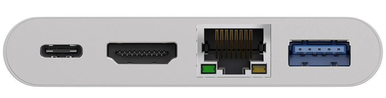 Goobay | USB-C kelių prievadų adapteris (HDMI + Ethernet, PD) | 62105