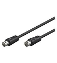 Juodas 1.5m antenos laidas su jungtimis