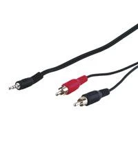3,5 mm į 2x RCA garso kabelis