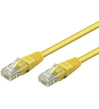 „Goobay 68336 CAT 5e“ jungiamasis kabelis, U/UTP, geltonas, 0,5 m
