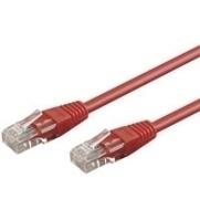 Goobay Kabelis krosowy patchcord U/UTP kat. 5e CCA raudona 2m (68359)