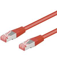 Goobay patchcord S / FTP, Cat6, 0.5m, raudona