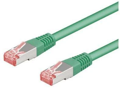 Goobay 1m CAT 6 pataisų kabelis, S/FTP (PiMF), žalias