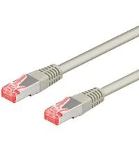 Goobay 93701 CAT 6A patch cable, S/FTP (PiMF), pilkas, 10 m