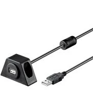 USB 2.0 ilgintuvas su fiksuotu tvirtinimu Goobay 0,6m
