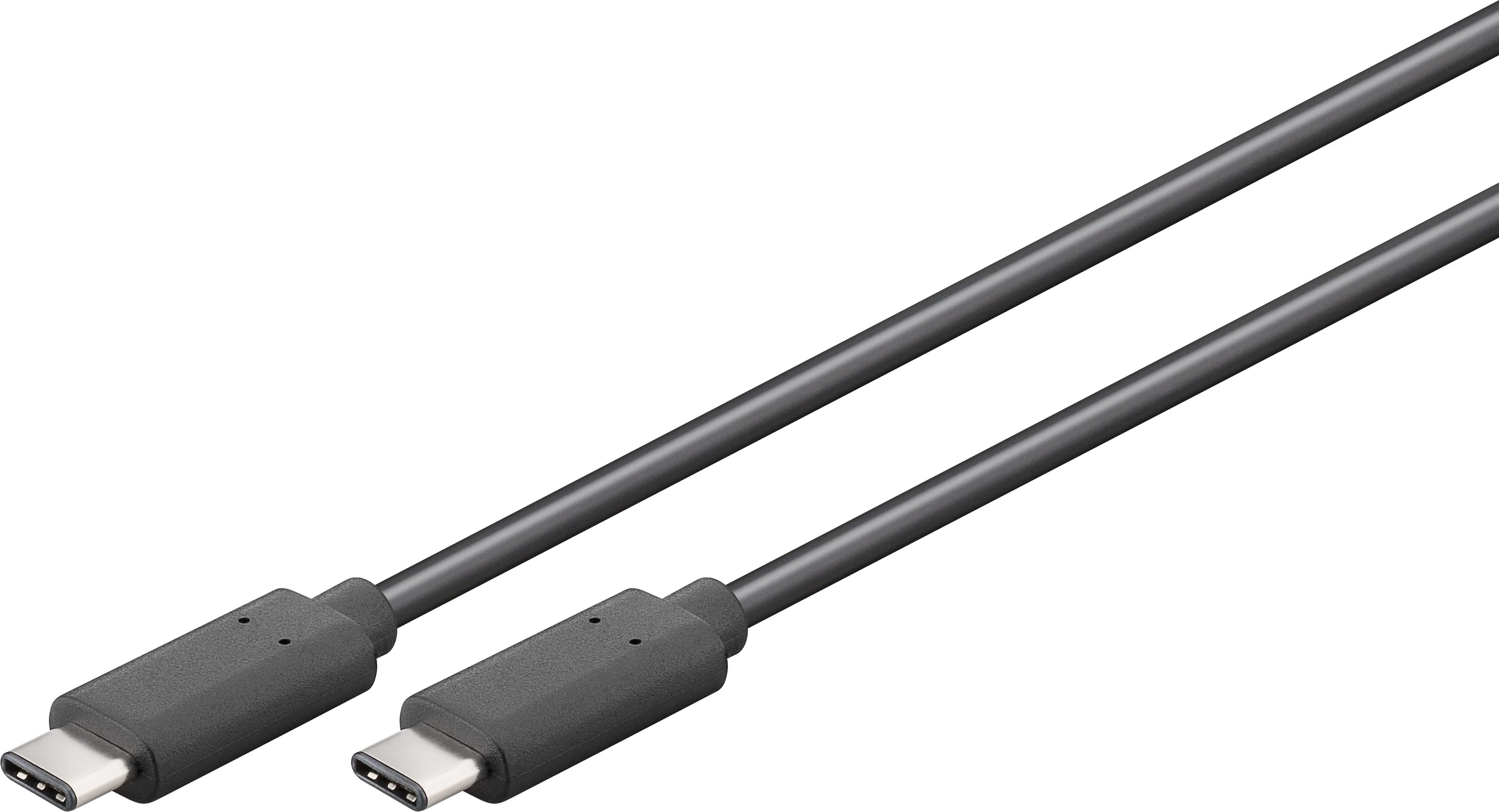Goobay 67976 USB-C 3.1 generacija 1 laidas, juodas, 1m | Goobay | USB-C įkrovimo kabelis USB-C kištukas | USB-C vyr