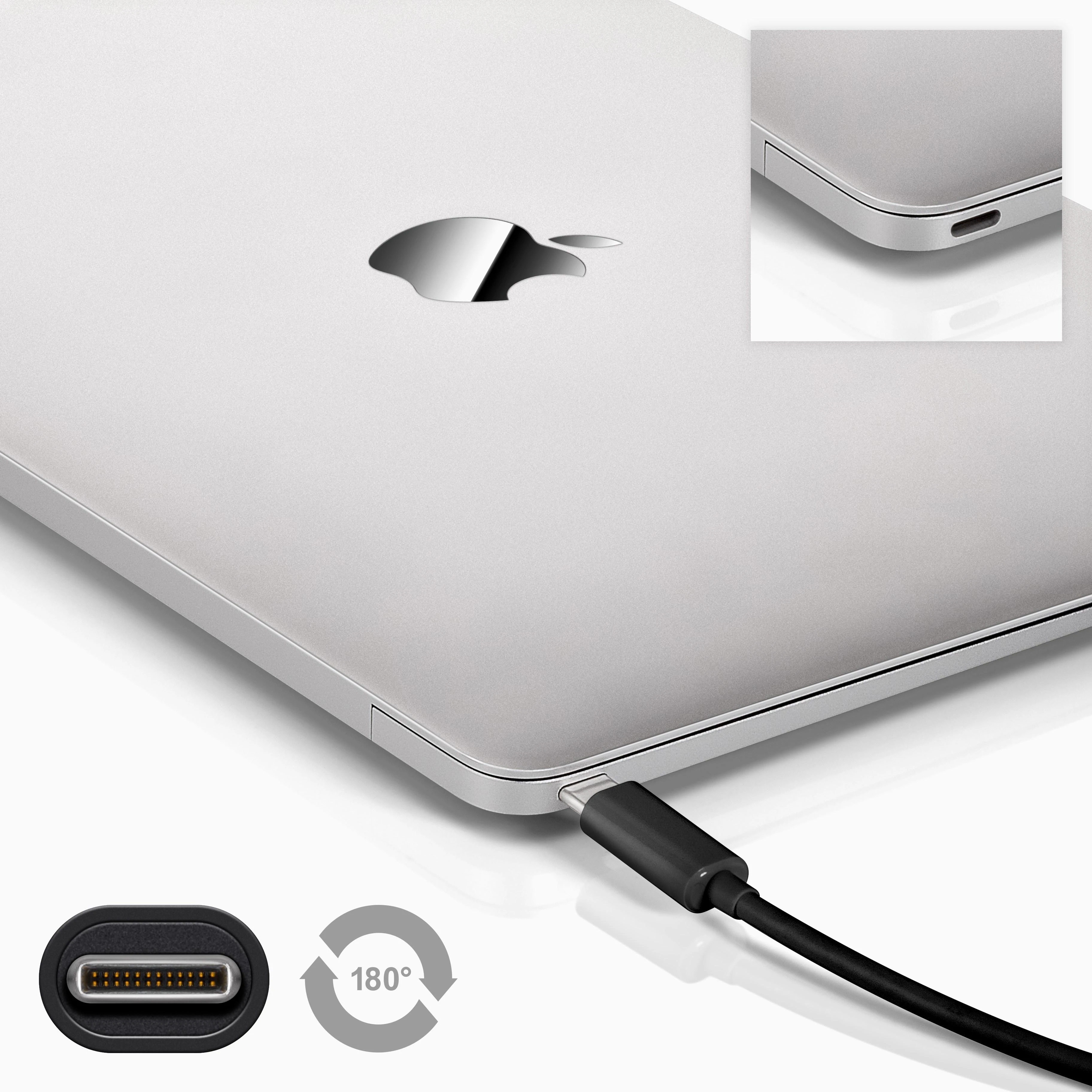 Goobay 67976 USB-C 3.1 generacija 1 laidas, juodas, 1m | Goobay | USB-C įkrovimo kabelis USB-C kištukas | USB-C vyr