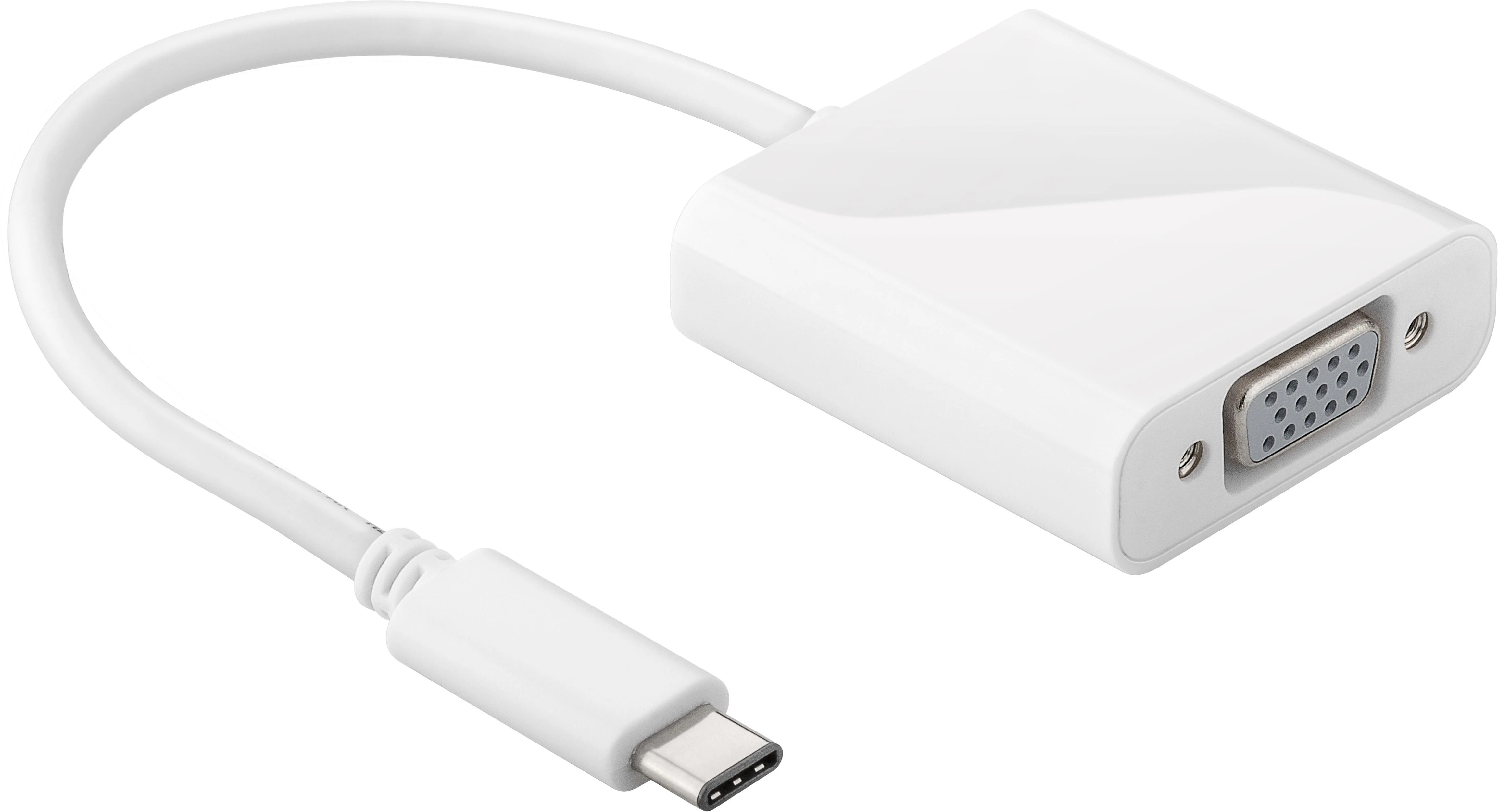 Goobay USB-C į VGA adapteris, baltas