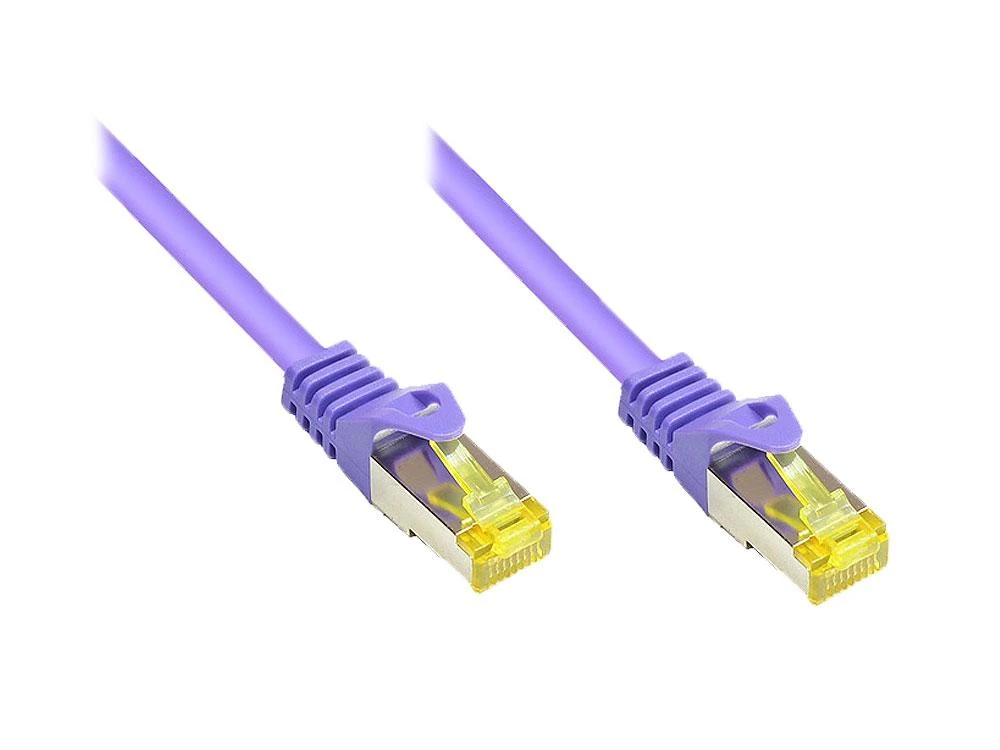 Good Connections Geros jungtys Geros jungtys 2,0m RNS Patchkabel su Cat.7 Rohkabel S/FTP PiMF violett