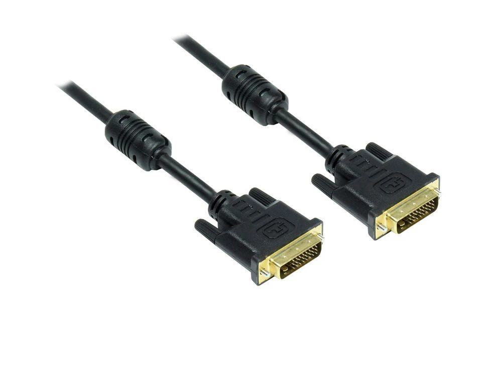 DVI-D kabelis su feritiniais filtrais