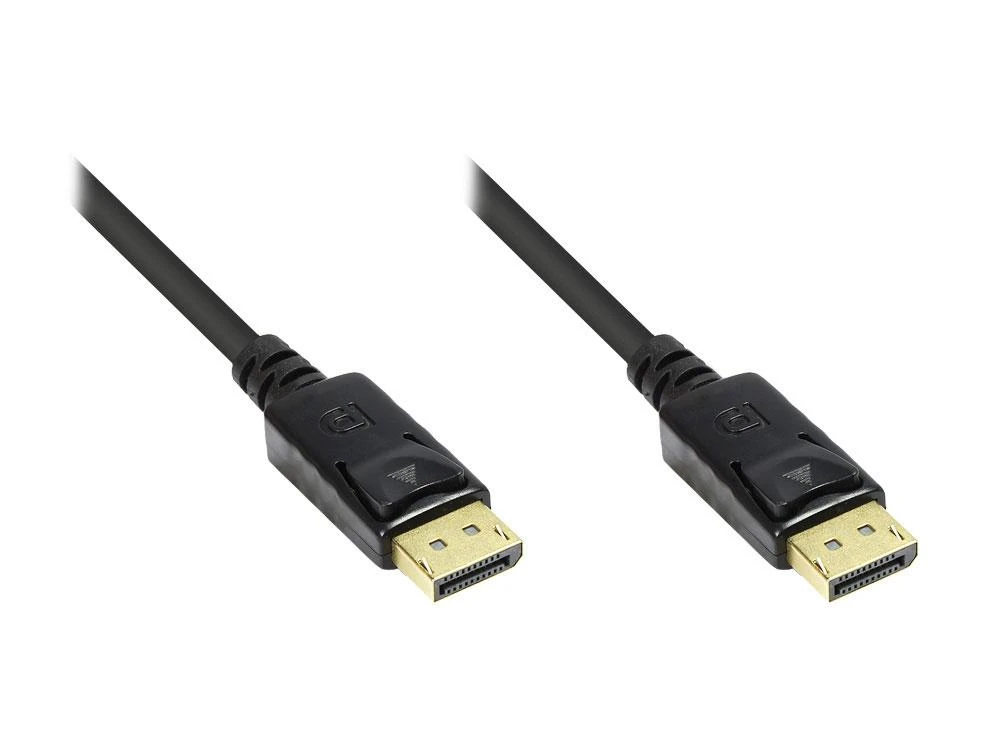DisplayPort kabelio antgaliai su fiksatoriais