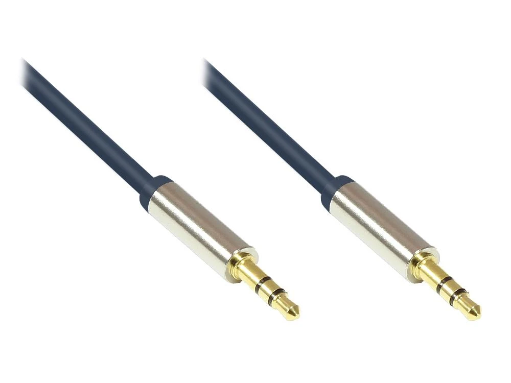 3,5 mm audio laido kištukai su auksuotais antgaliais