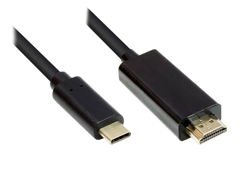 Good Connections Geros jungtys adapterio kabelis USB-C prie HDMI 2.0 4K2K/ UHD 1,0 m juodas