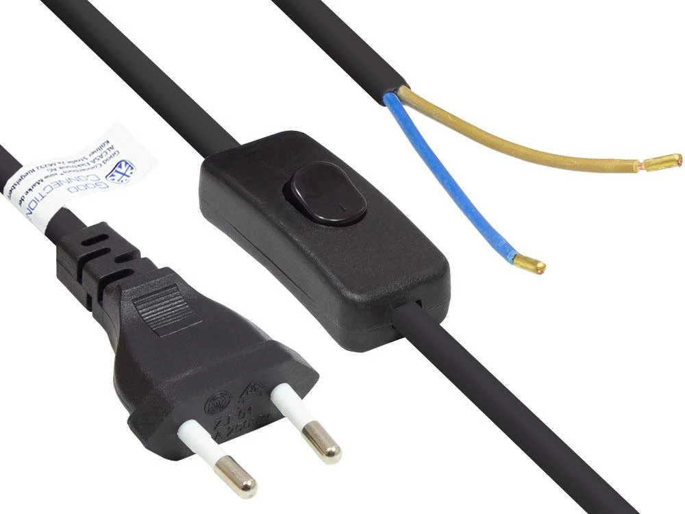 Alcasa Alcasa P0386-S015 Juodas maitinimo laidas 1,5 m C tipo maitinimo kištukas