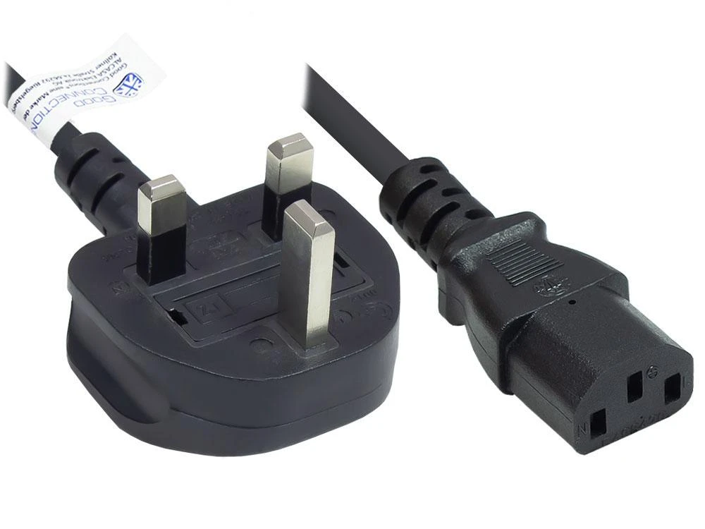 BS 1363 UK kištukas ir C13 jungtis