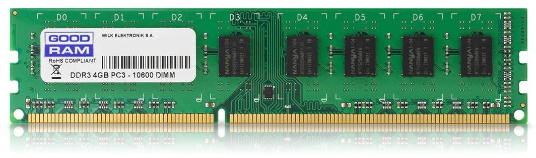 GOODRAM DDR3 atminties modulis iš viršaus