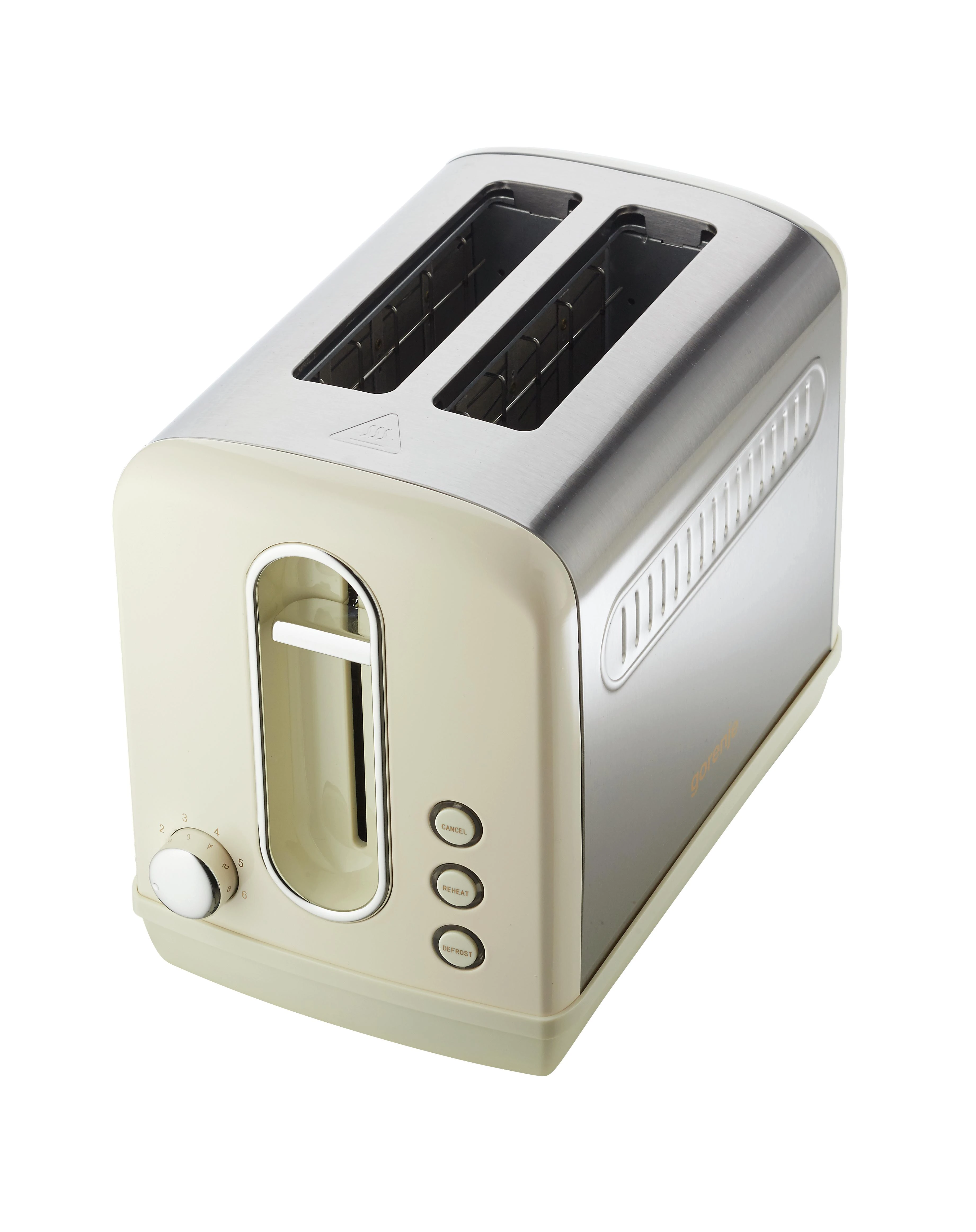 Skrudintuvas Gorenje Toaster T1100CLI rusvai gelsvas/ nerūdijantis plienas, Plastikas, metalas, 1100 W, Lizdų skaičius 2, Galios lygių skaičius 6,