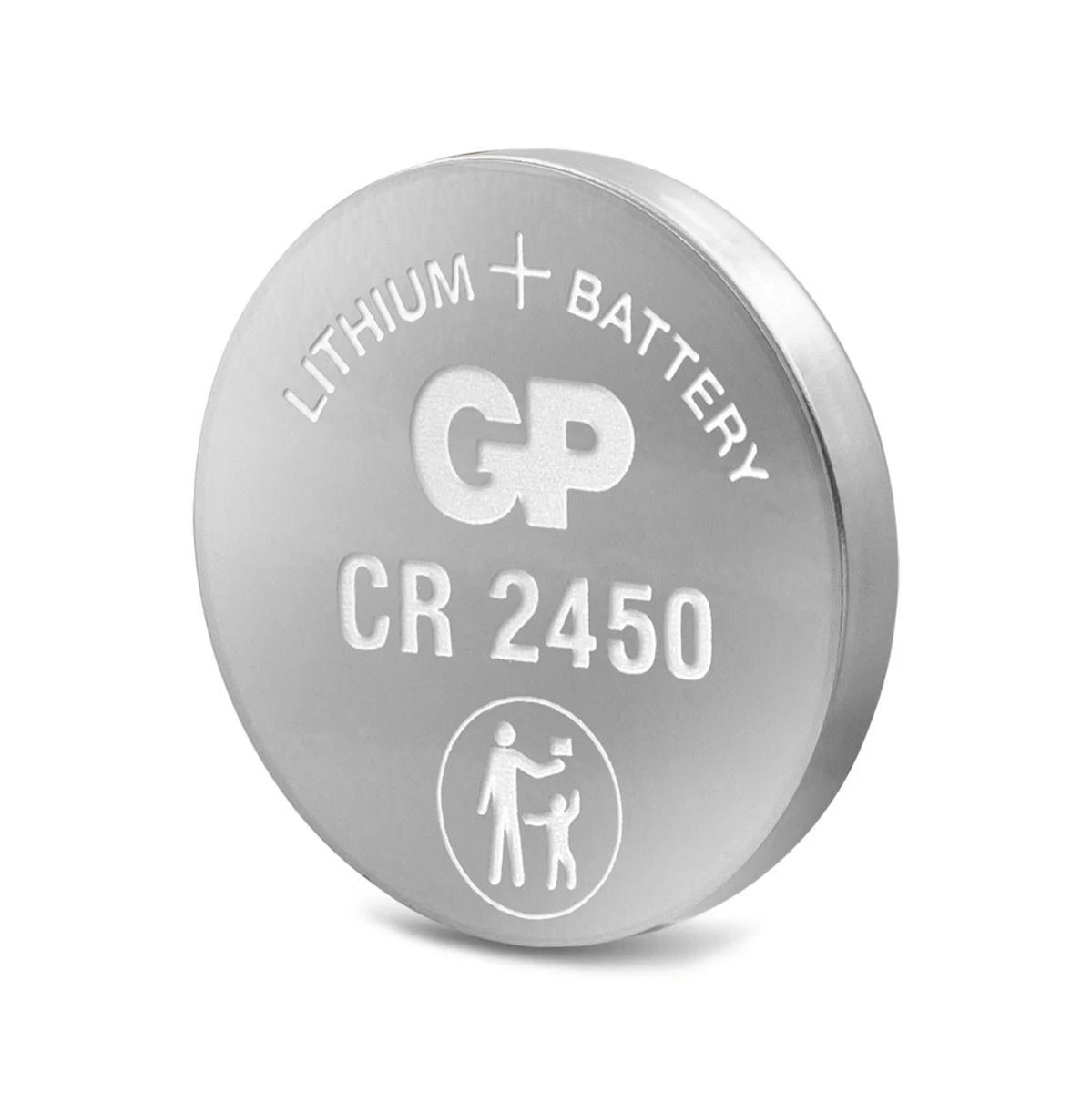 GP CR2450 ličio baterija iš šono
