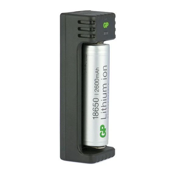 Įkroviklis GP GP L111 USB Charger incl. Akku 18650 2600mAh 3,7V 14511118650B1