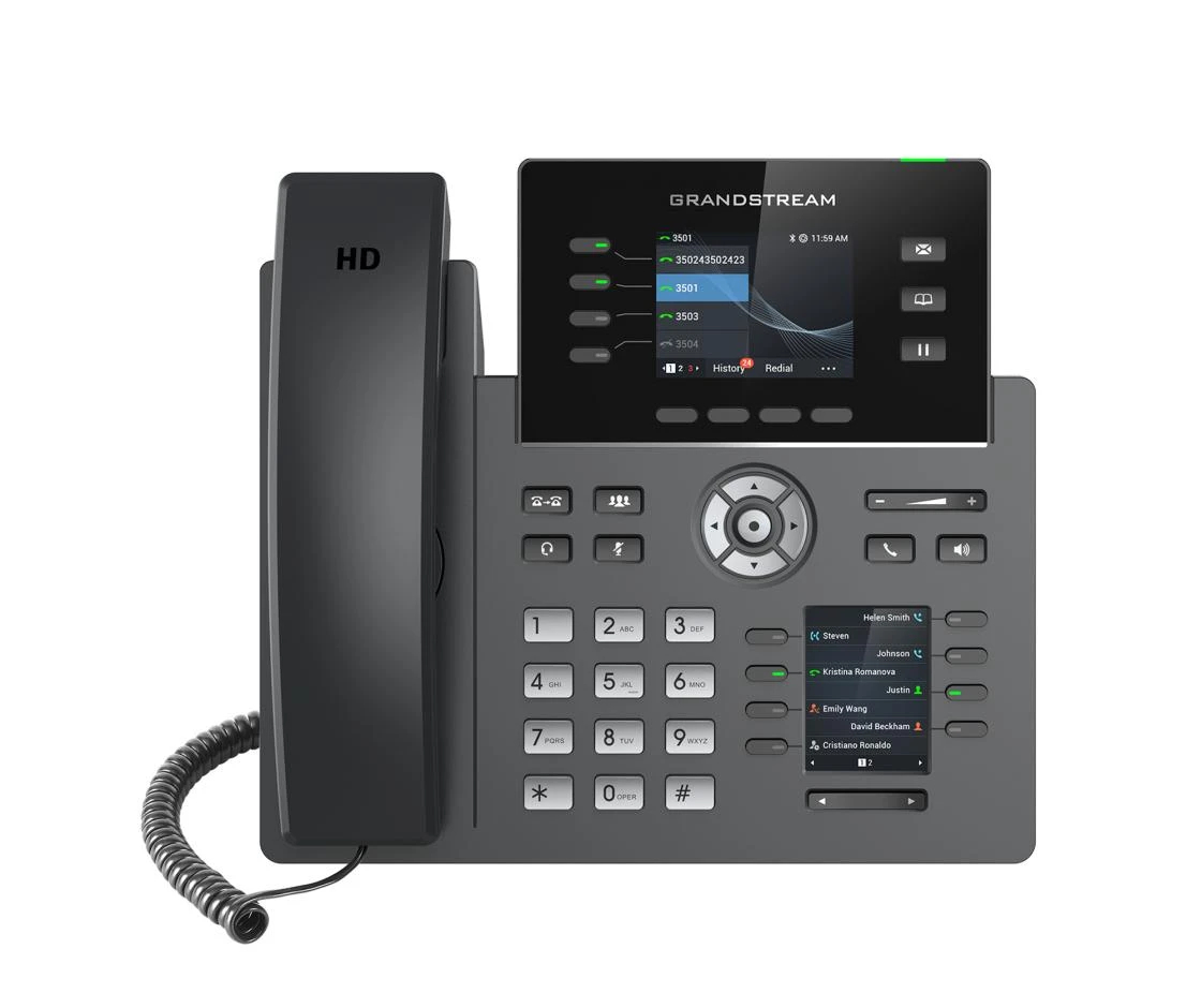 Grandstream GRP2614 IP telefonas Juodas laidinis ragelis