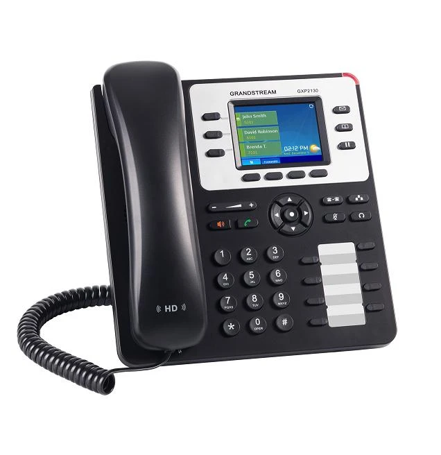 Grandstream GXP-2130 V2 VoIP SIP telefonas, spalvotas ekranas,