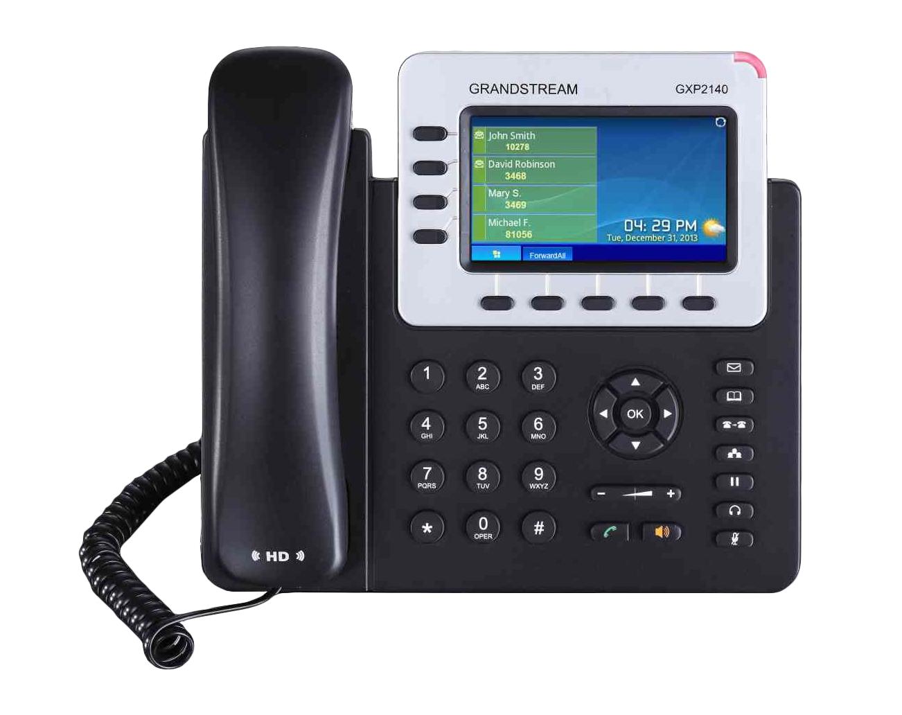 IP telefonas Grandstream GXP2140, juodas