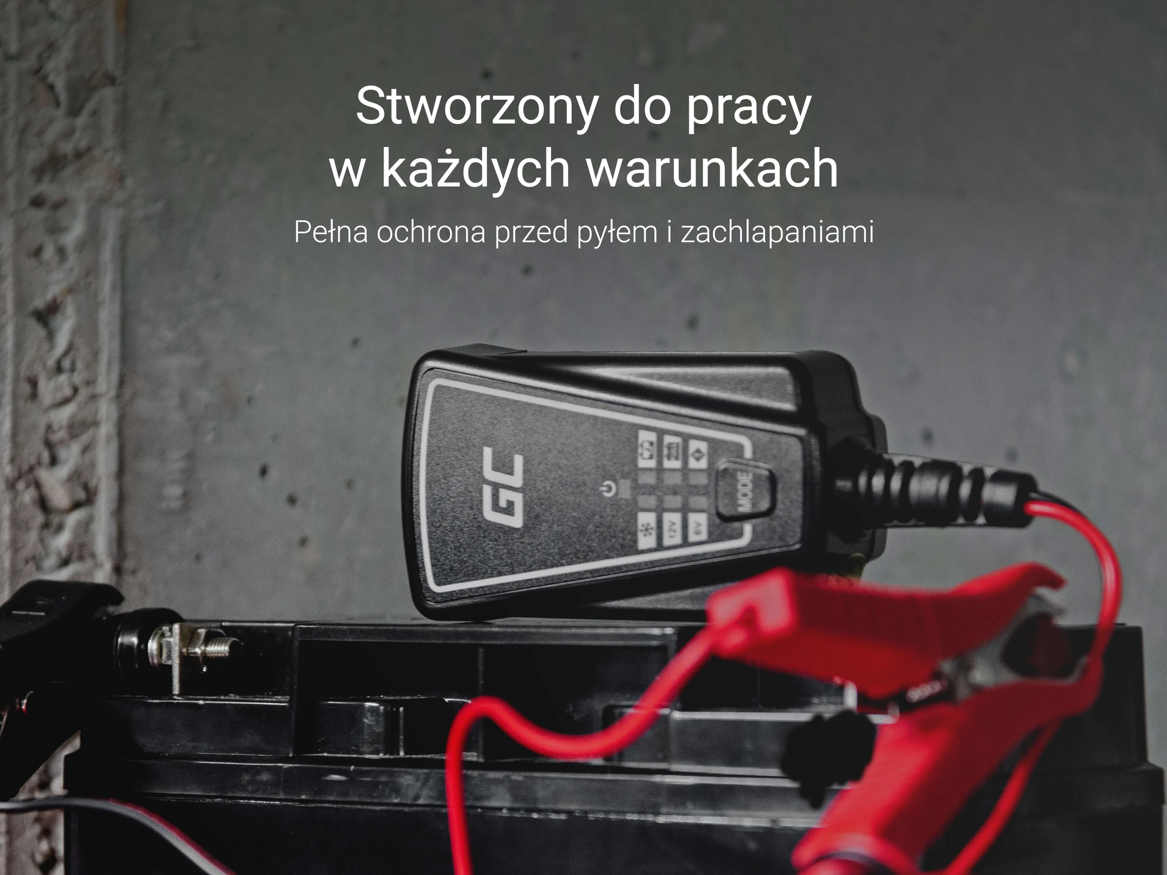 Green Cell Žalias Cell GREENCELL ACAGM06 automatinė Ladowarka, Prostownik Žalias Cell do akumulatorow 6V / 12V (1A)