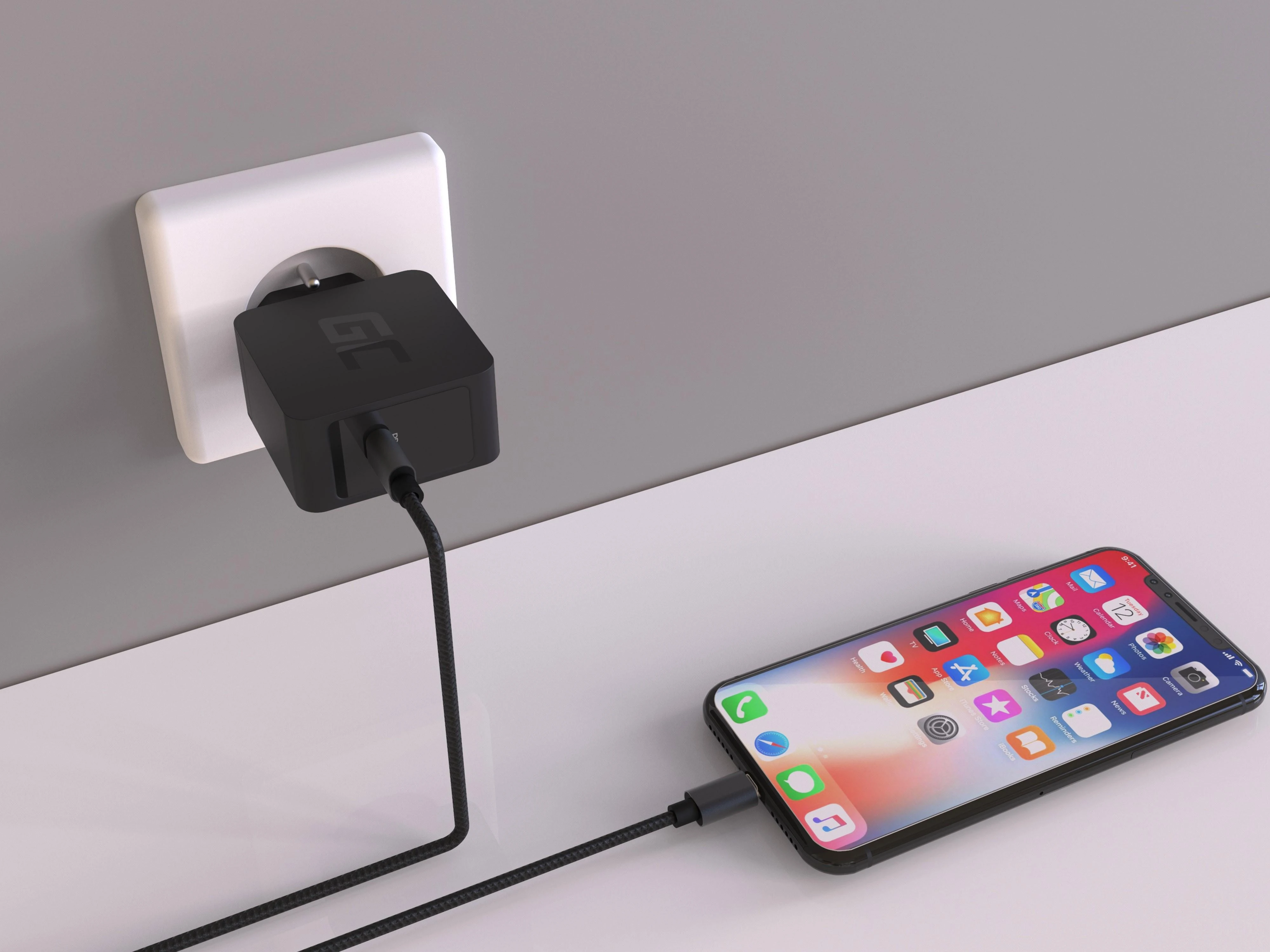 Samsung Žalias Cell GREENCELL CHAR07 įkroviklis Žalias Cell USB-C 18W PD maitinimo tiekimas