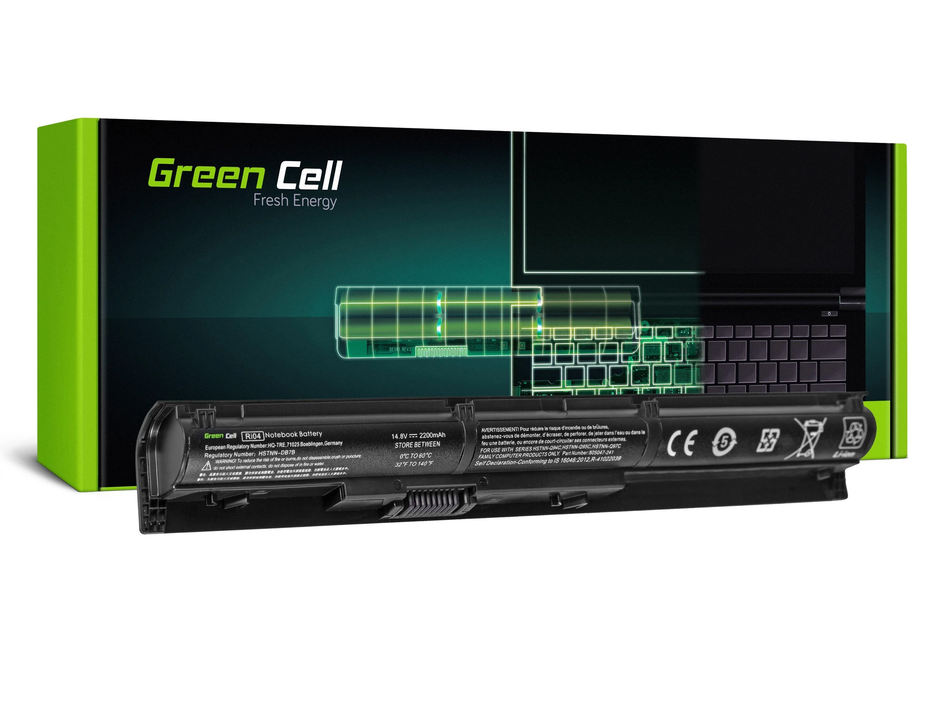 GREENCELL HP96 Baterija Žalias Cell RI04 805294-001 HP ProBook 450 G3 455 G3 470 G3