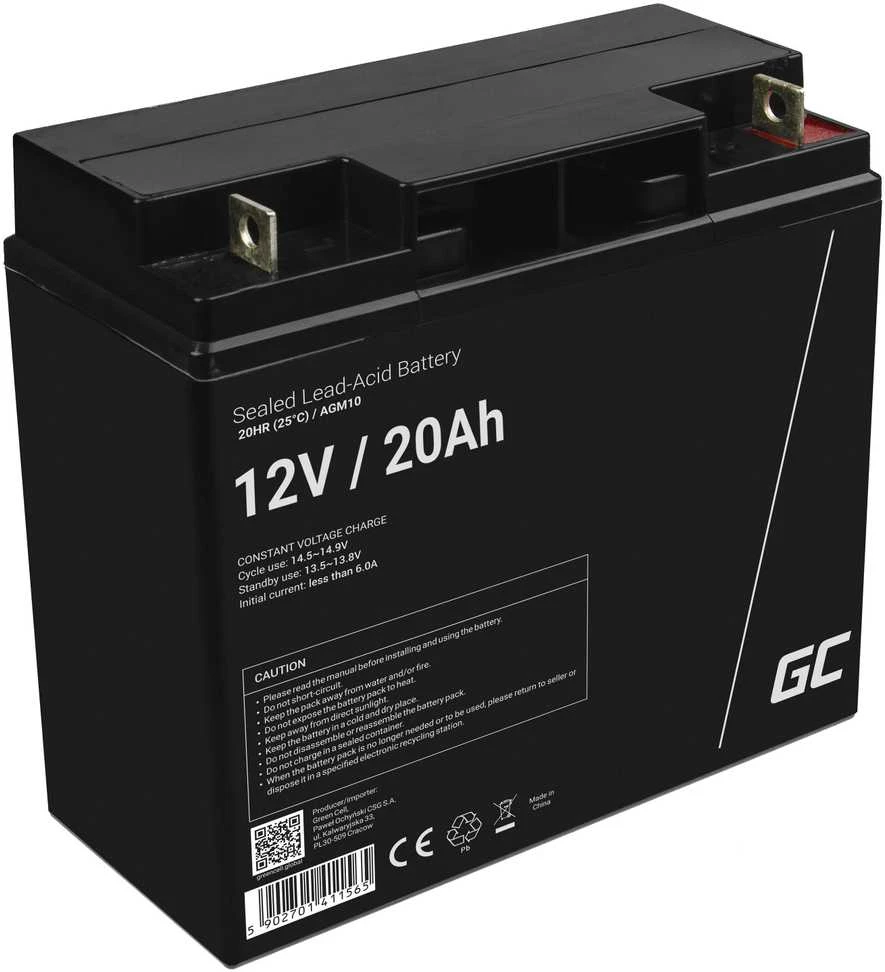 Green Cell Žalias Cell Žalias CELL Baterija AGM 12V20AH