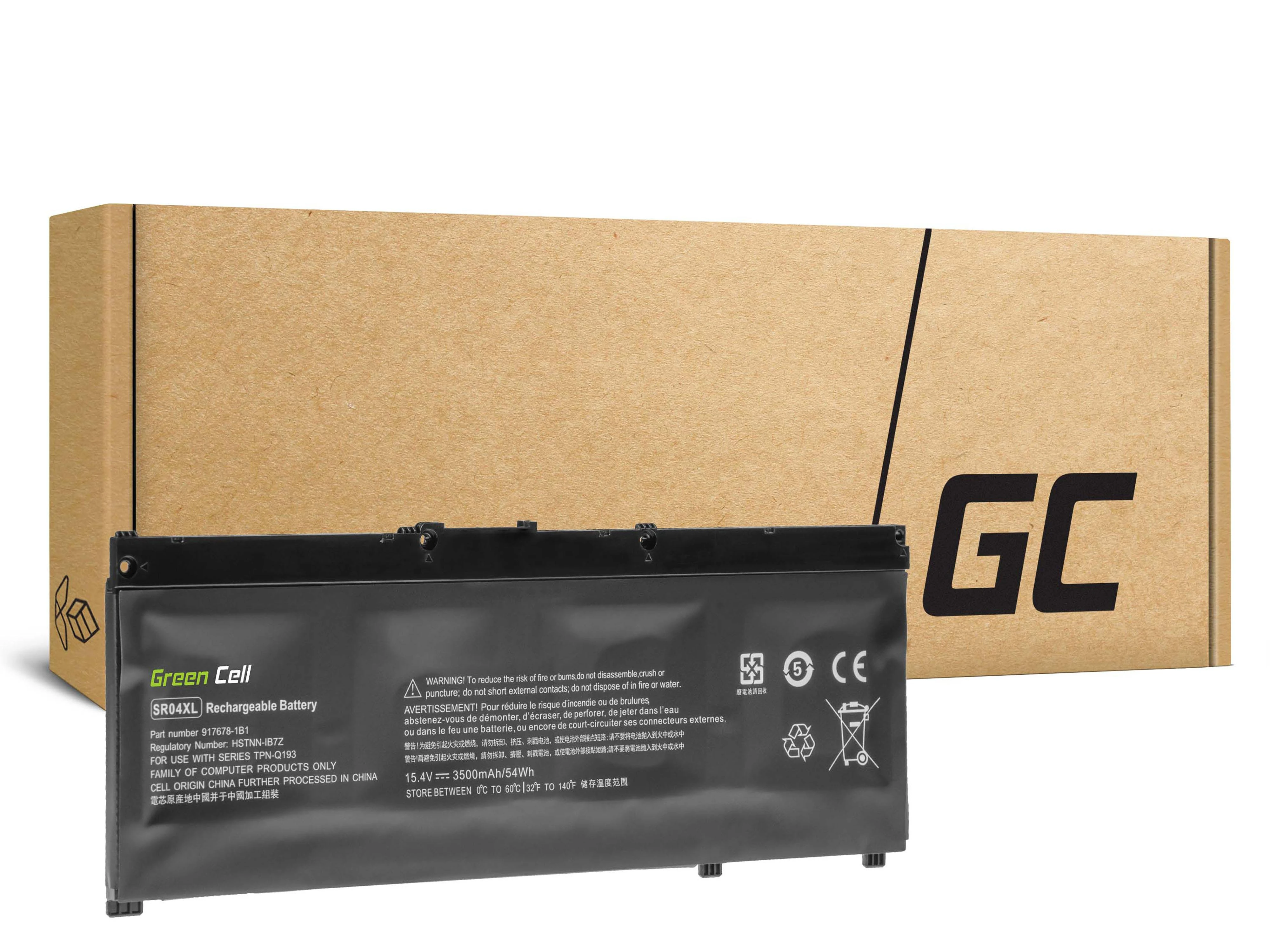 Žalias Cell GREENCELL Baterija, skirta HP Pavilion 15-CE015DX 917678-1B1 3500mAh 15,4V