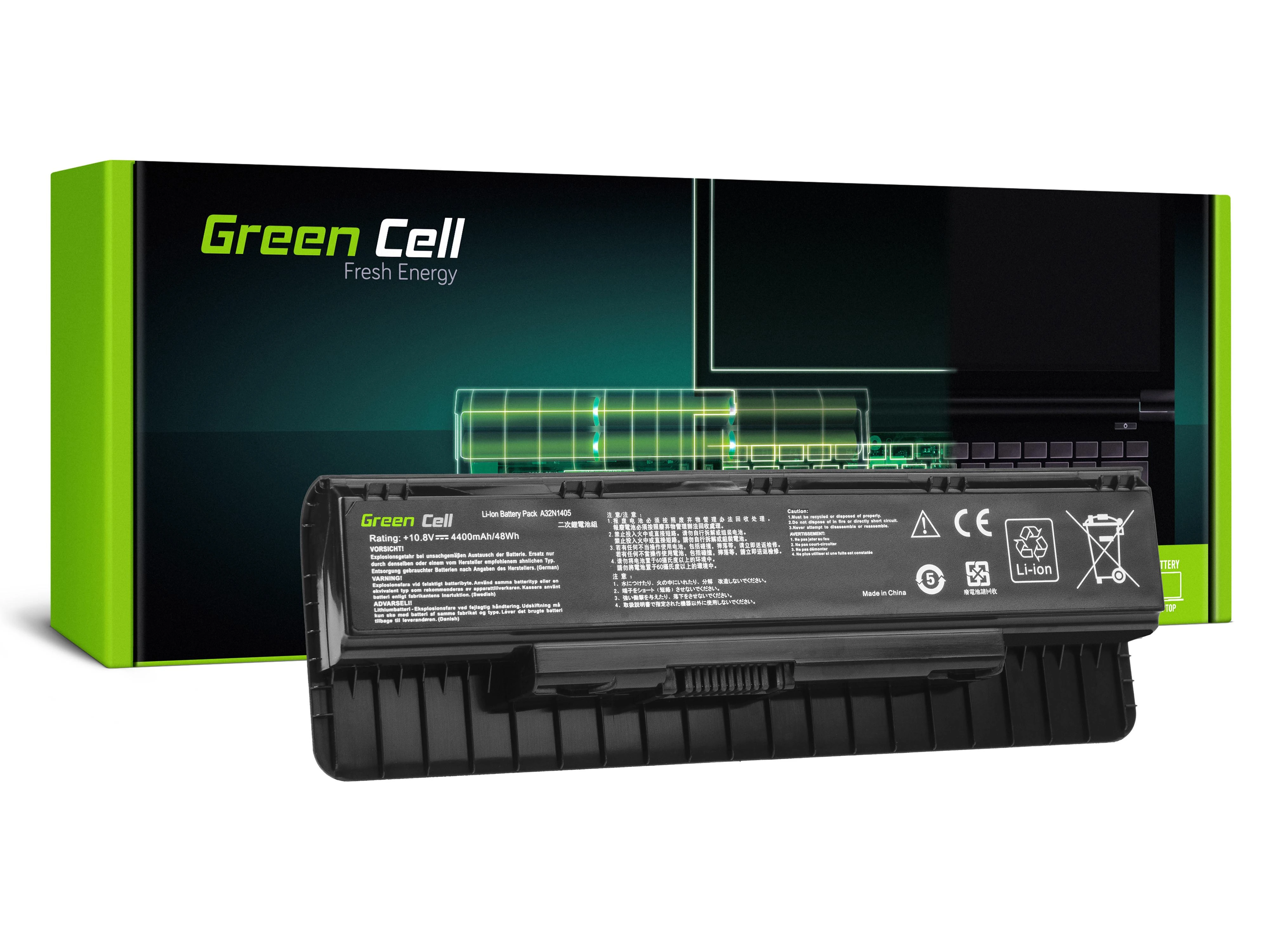 GREENCELL AS129 Bateria Žalias Cell A32N1405 do Asus G551 G551J G551JM G551JW G771 G771J G771