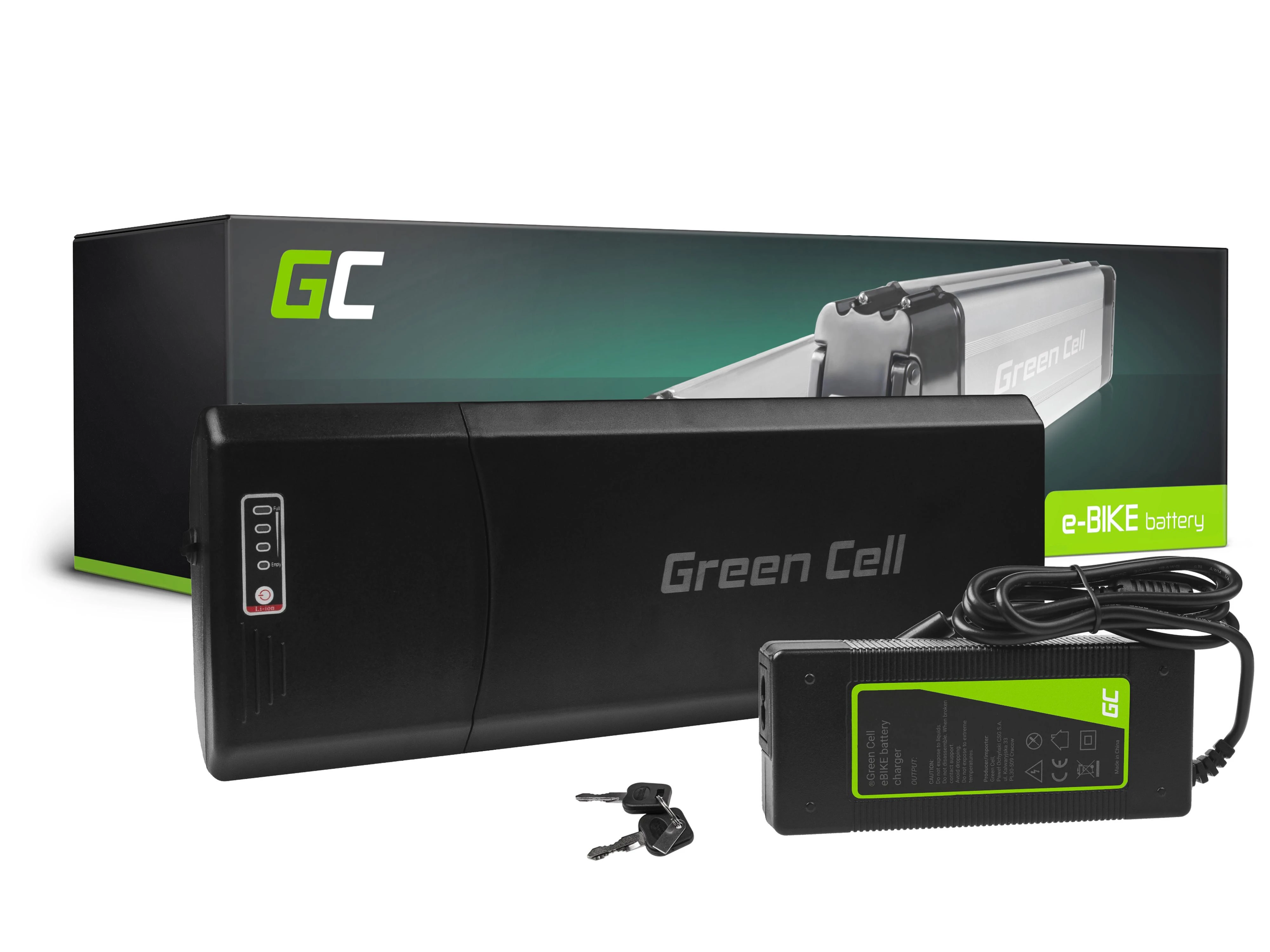 Green Cell „Žalias Cell“ Žalias „Cell“ baterija 13Ah (312Wh) elektriniams dviračiams