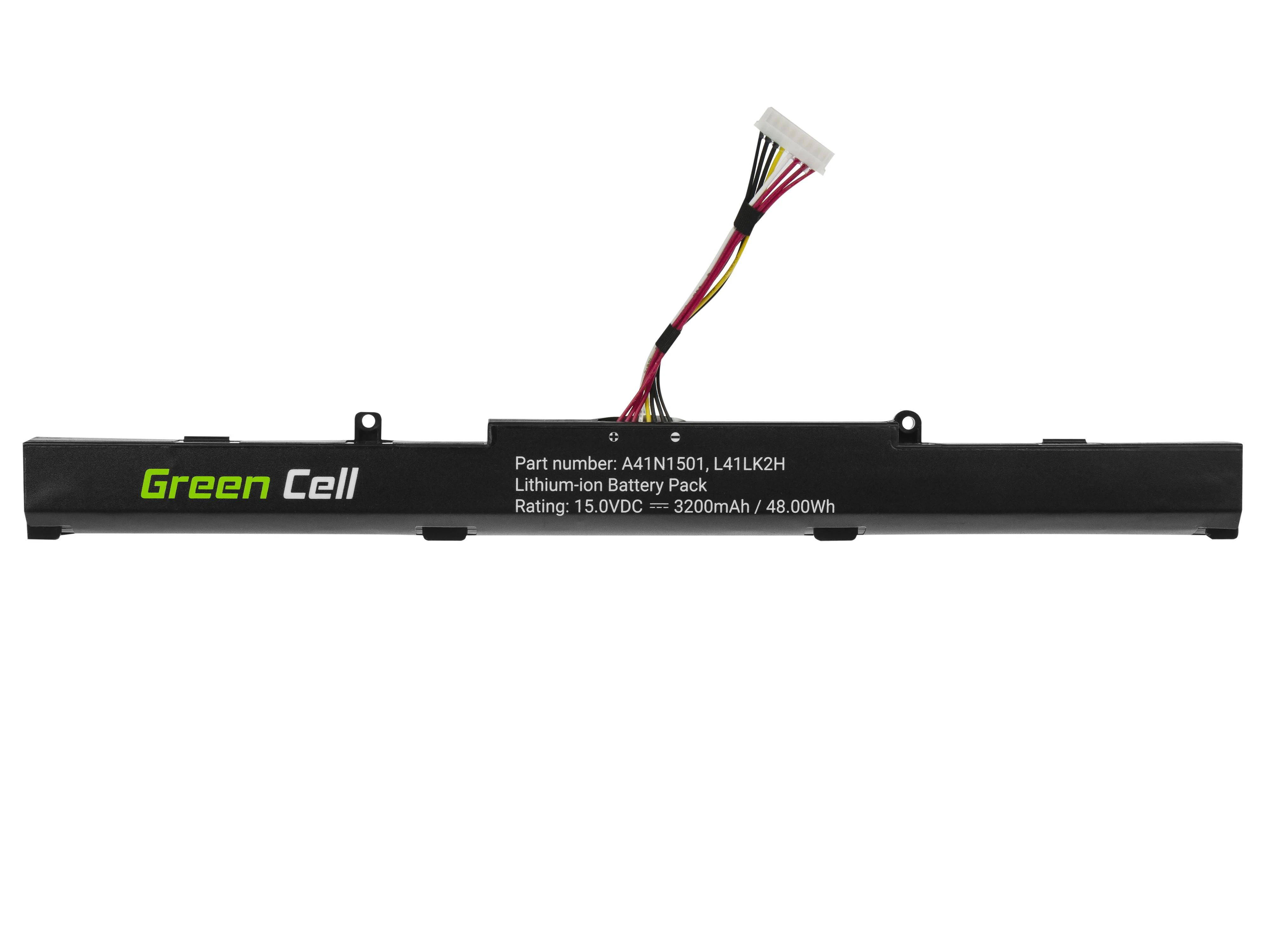 GREENCELL baterija, skirta Asus A41N1501 15V 3200 mAh