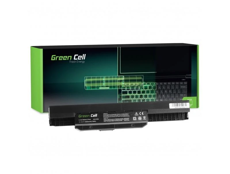 Žalias Cell GREENCELL AS05 Baterija Žalias Cell A32-K53 A42-K53, skirta Asus A43 A53 K43 K53 X43