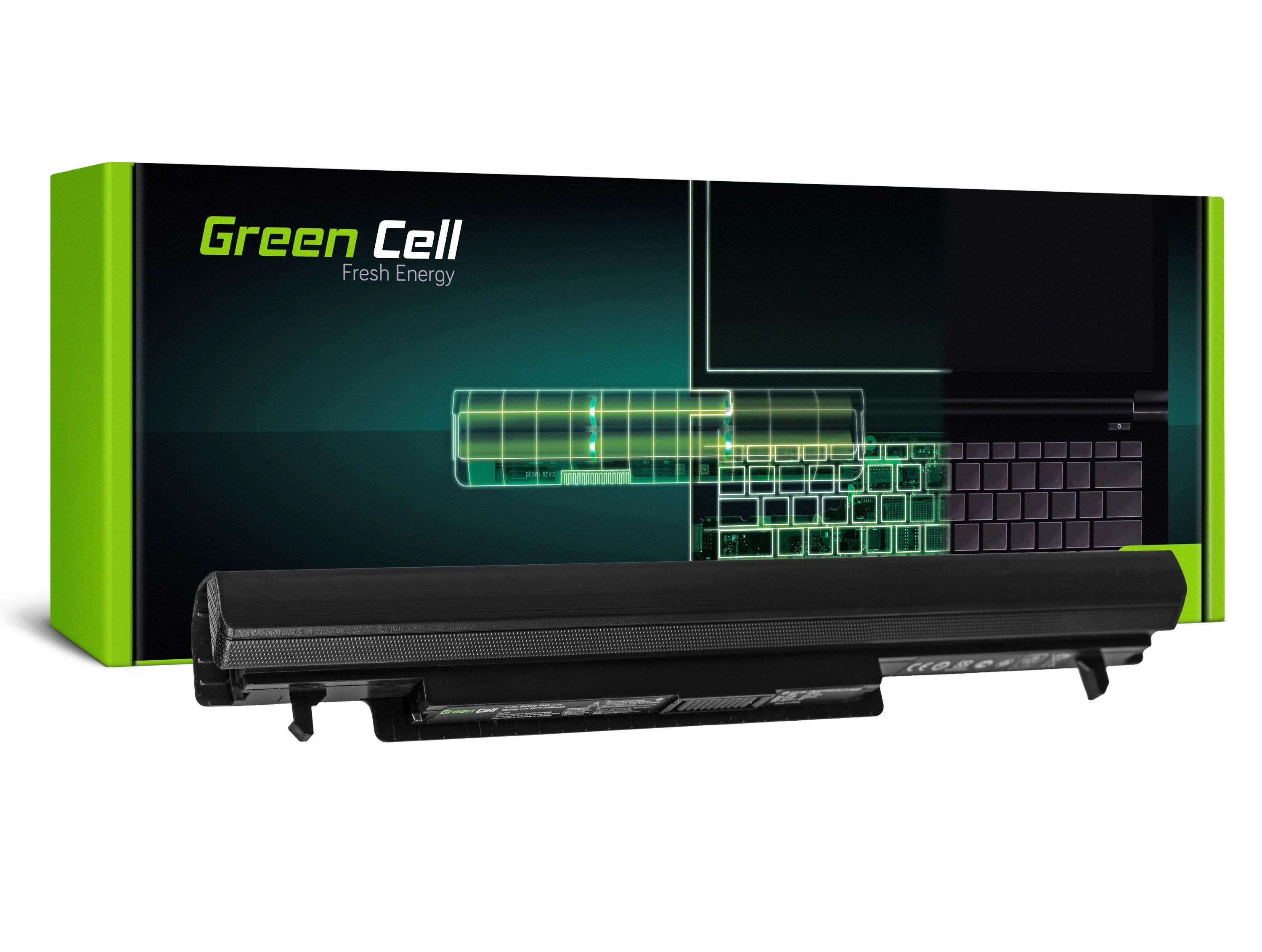 Žalias Cell GREENCELL AS47 Baterija Žalias Cell, skirta Asus A46 A56 K46 K56 S56 A32-K56
