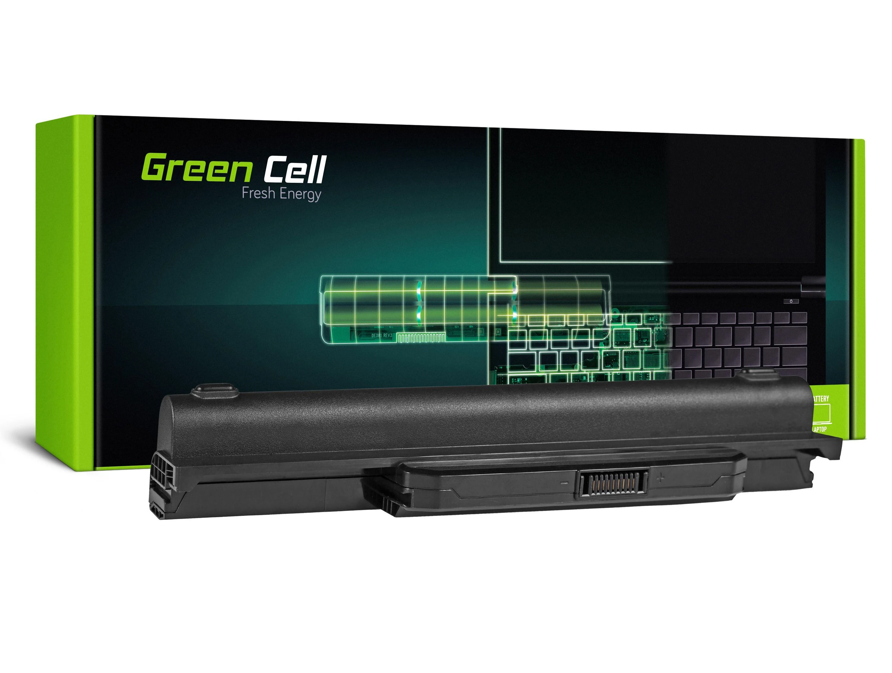 Žalias Cell GREENCELL AS05 Baterija Žalias Cell A32-K53 A42-K53, skirta Asus A43 A53 K43 K53 X43