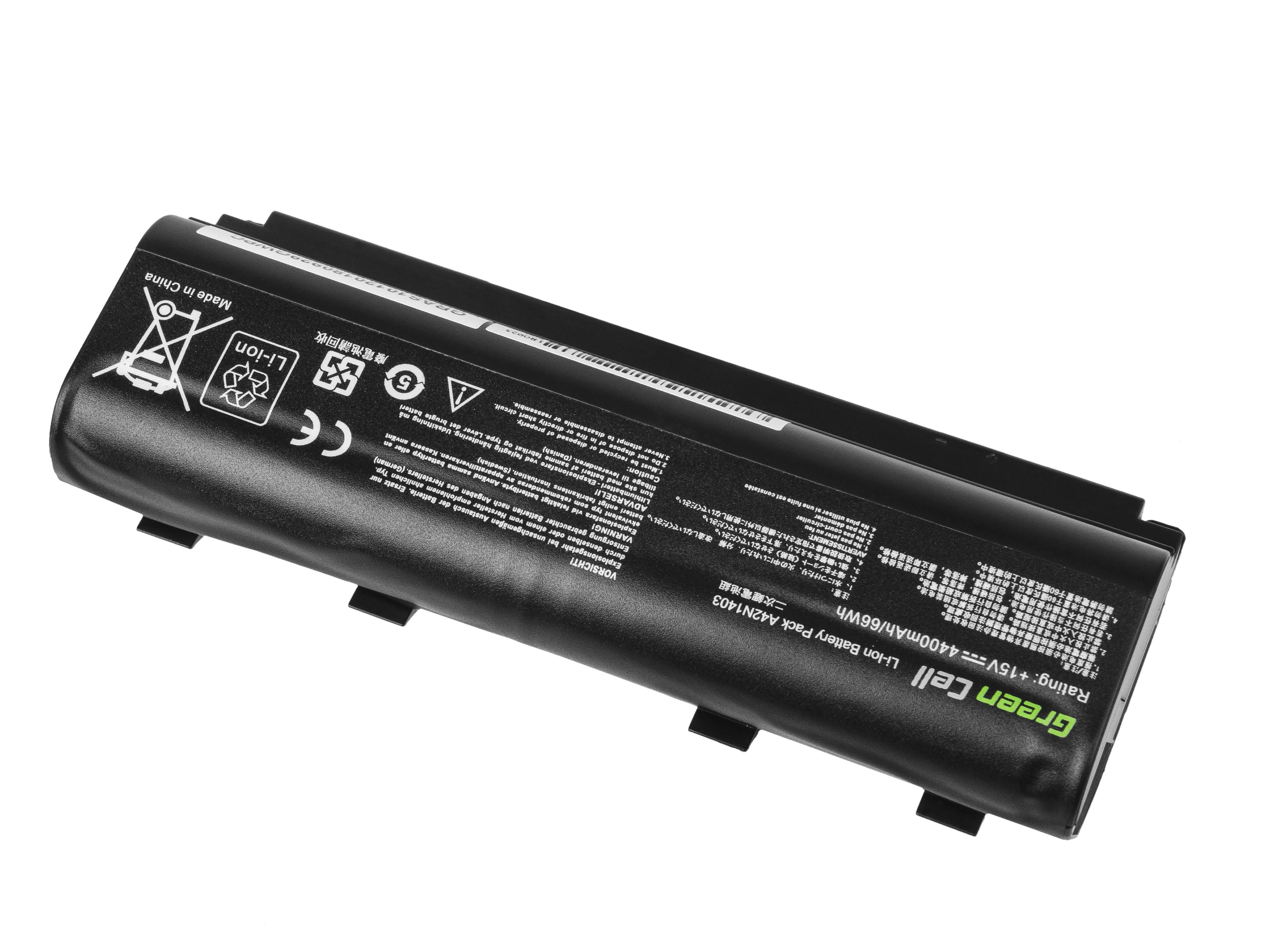 Žalias Cell Žalias Cell baterija, skirta Asus ROG G751 G751J / 15V 4400mAh