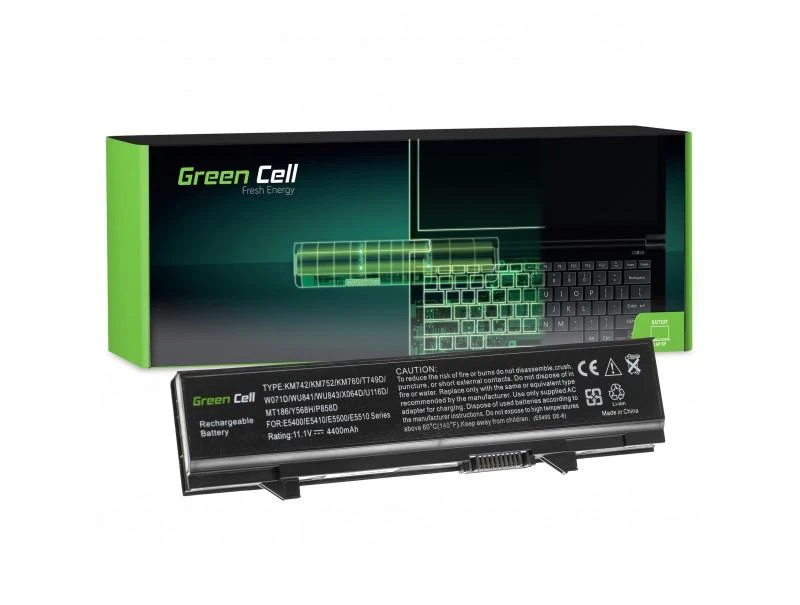 Green Cell Žalias Cell GREENCELL DE29 Baterija Žalias Cell, skirta Dell Latitude E5400 E5500 E5410